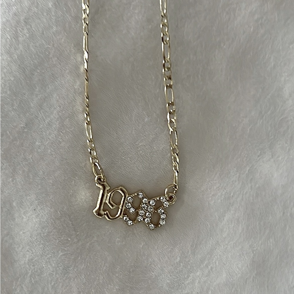 1995 rhinestones necklace